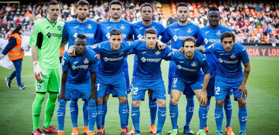 Getafe team photo before La Liga match