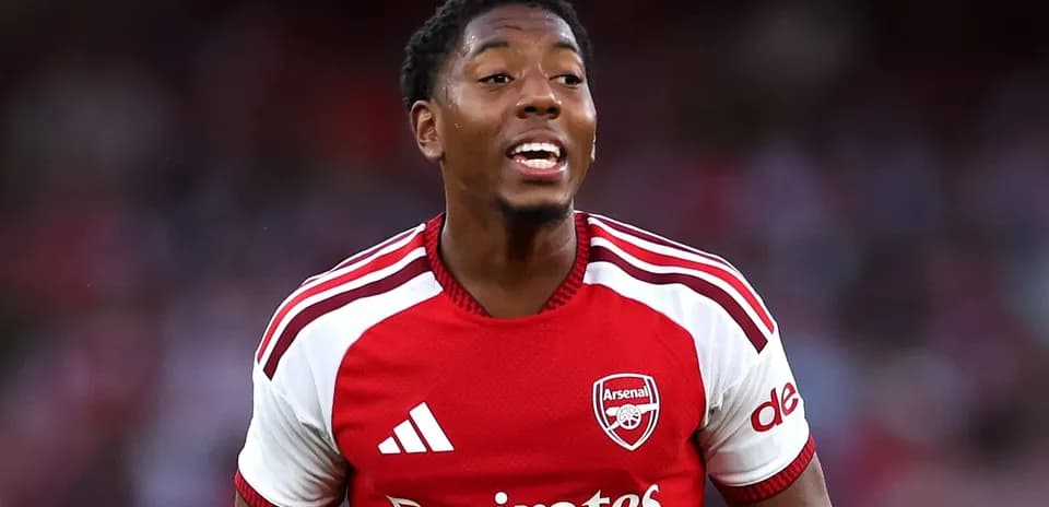 Player celebrating during an Arsenal match
