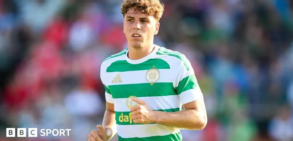 Celtic player running on the pitch during match