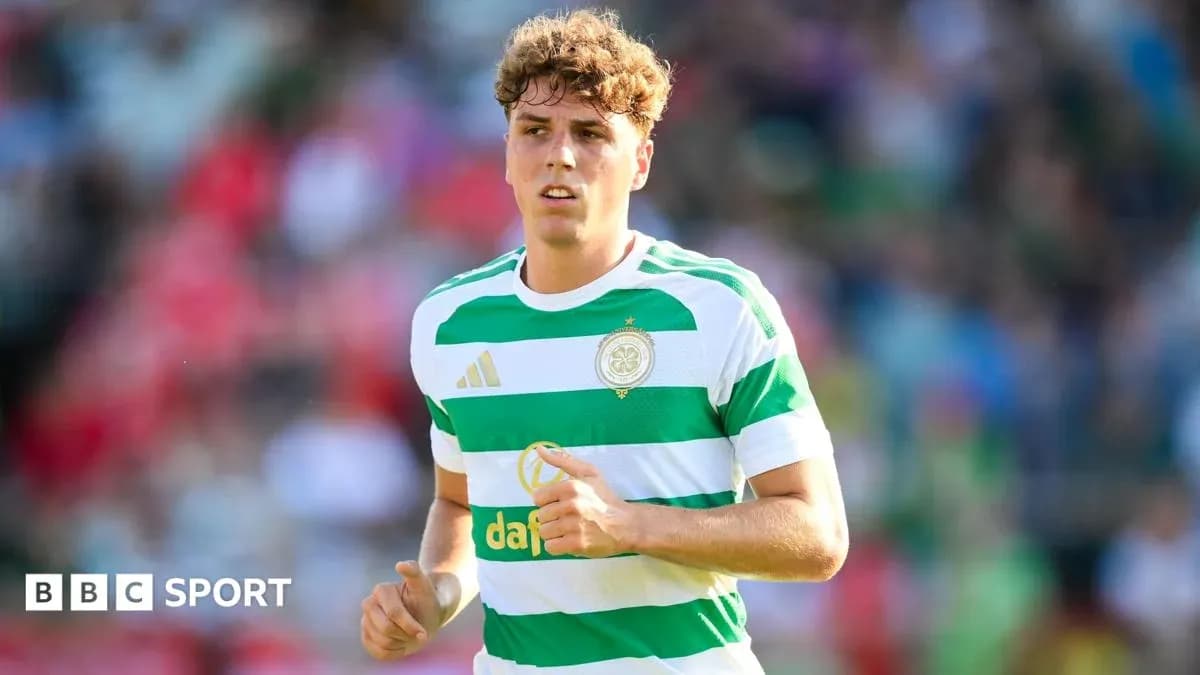 Celtic player running on the pitch during match