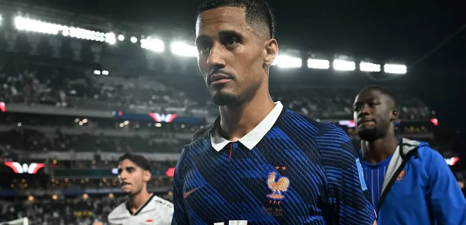Player in France jersey walking off the field