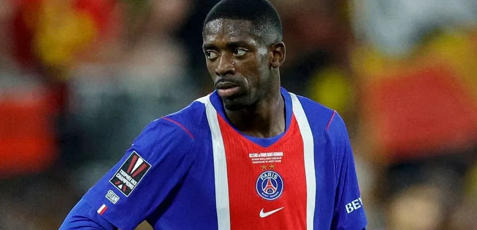Player wearing PSG jersey during match action