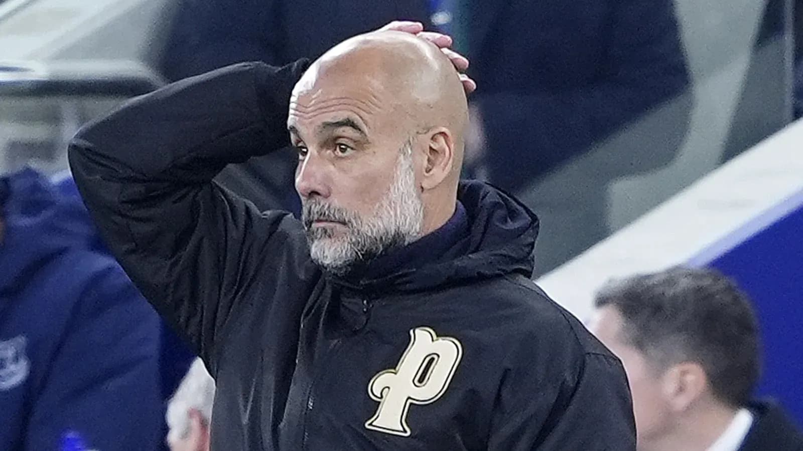 Manager with hand on head during match
