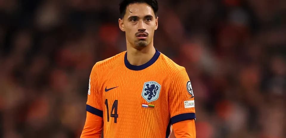 Player in orange Netherlands kit during match