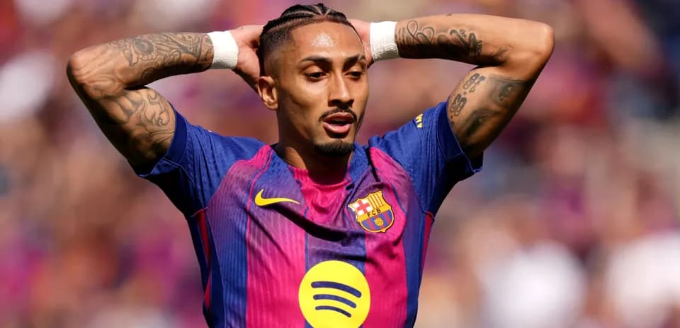 Player in Barcelona kit during match action