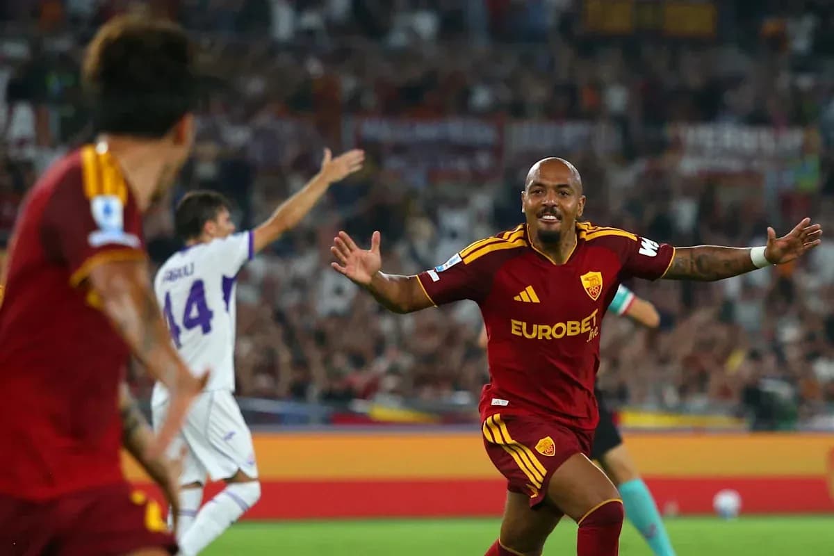 Player celebrating after scoring a goal in match