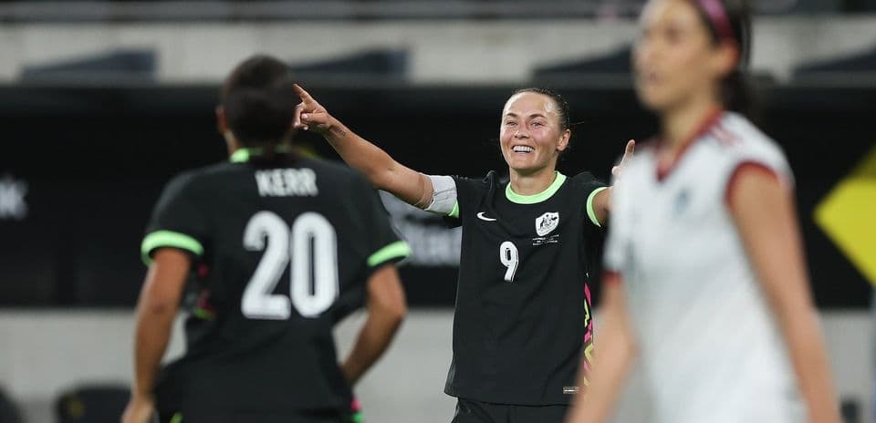 Player celebrating a goal during a match