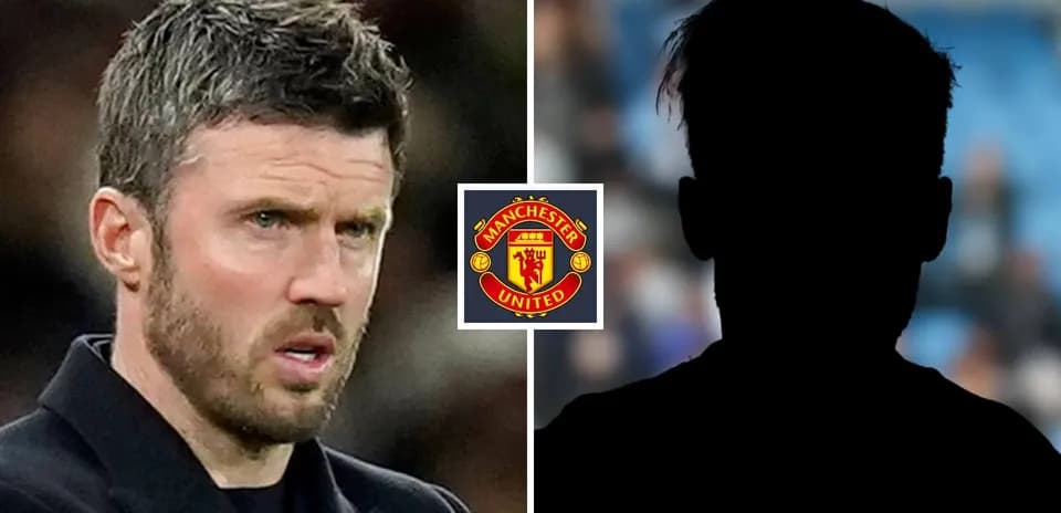 Manager and silhouette of player with Manchester United logo