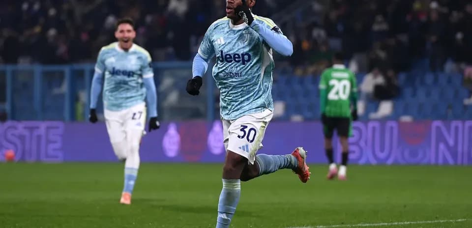 Juventus player celebrating a goal during match