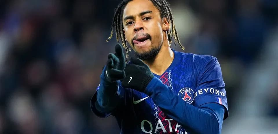 Player celebrating during a match for Paris Saint-Germain