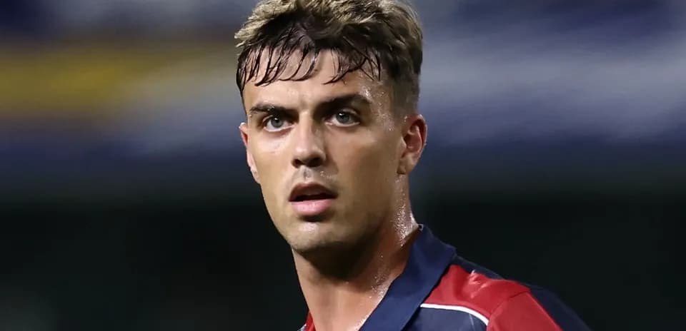 Player looking focused during a football match
