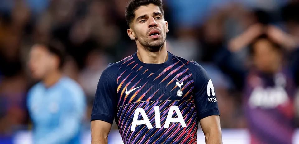Player in Tottenham jersey during a match