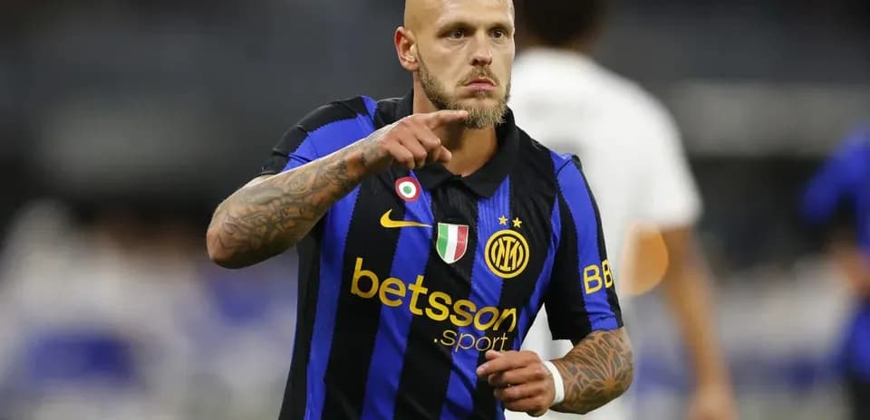 Player gesturing on the field during match