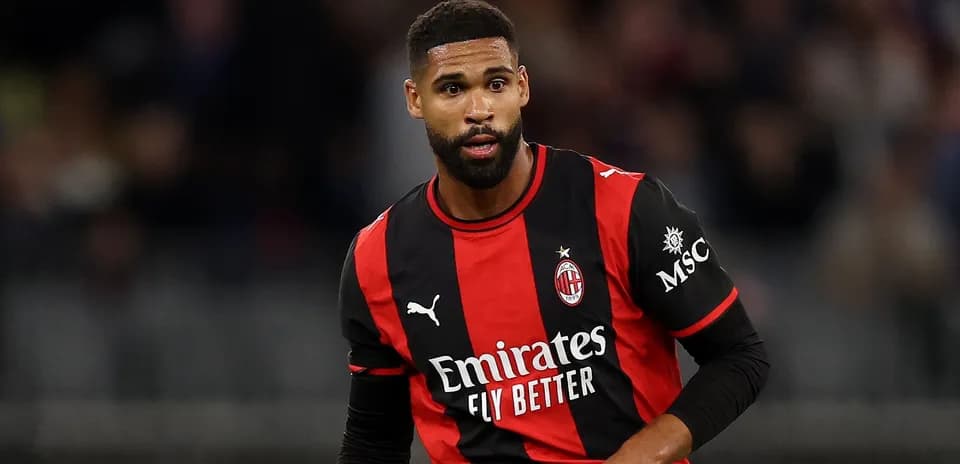 AC Milan player on the field during match