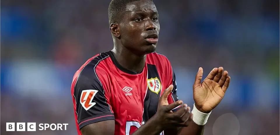 Player gesturing during a football match