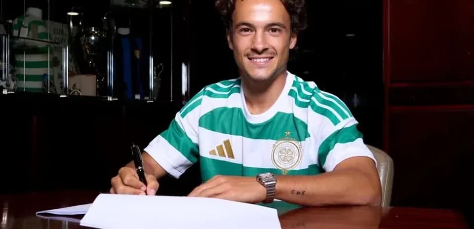 Player signing contract at club office
