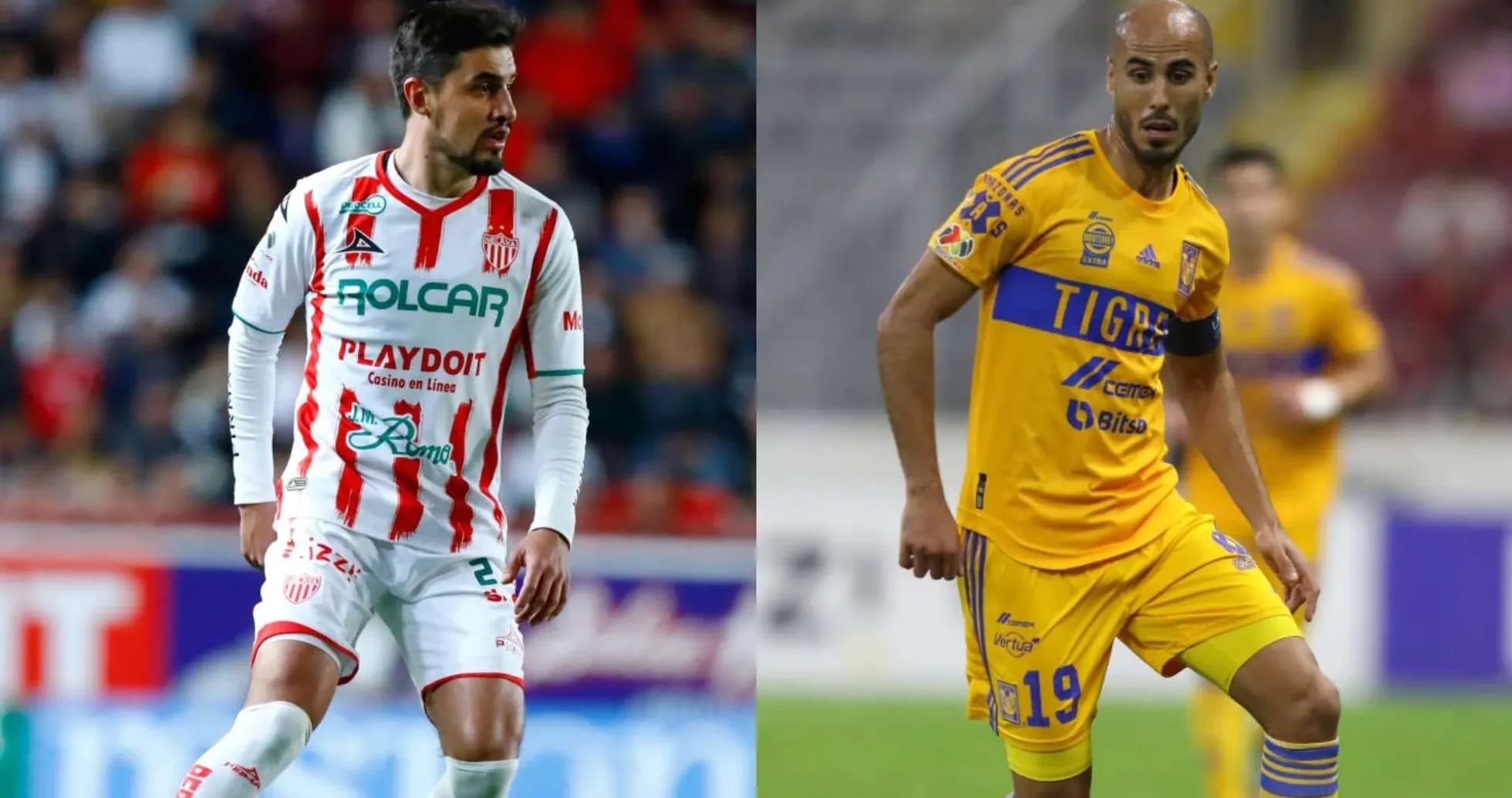 Tigres UANL and Necaxa players during match