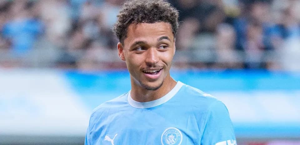 Player smiling during warm-up before match