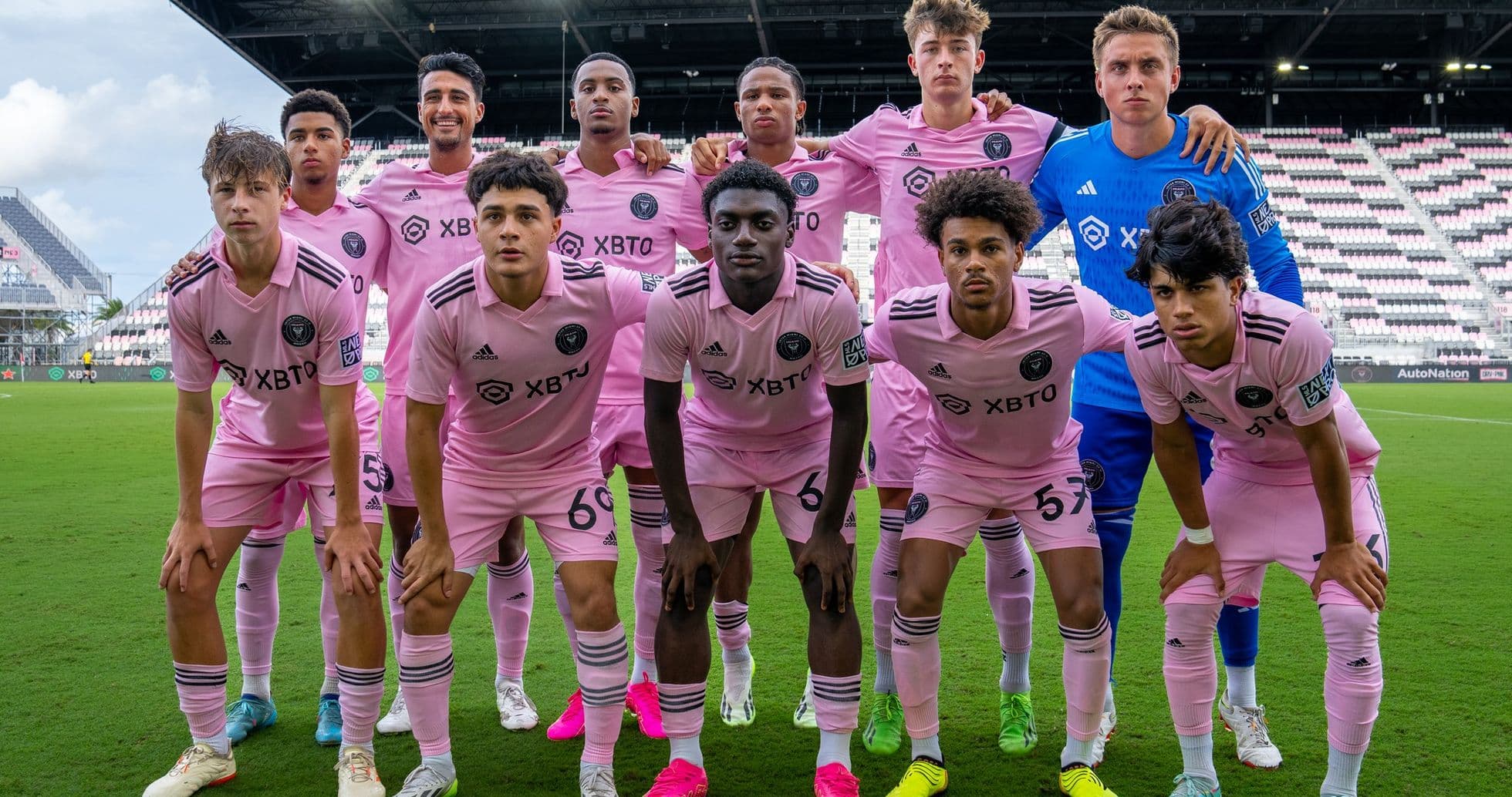 Inter Miami II team photo before match