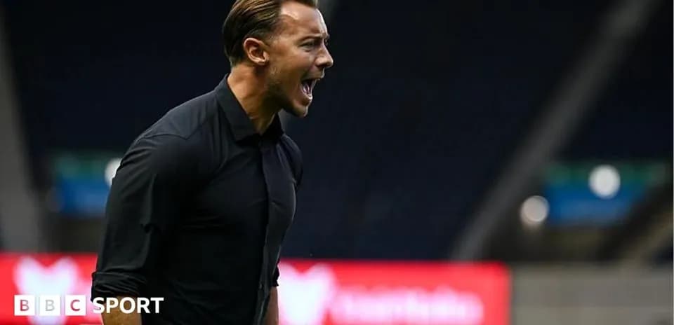 Coach shouting during a match on the sidelines