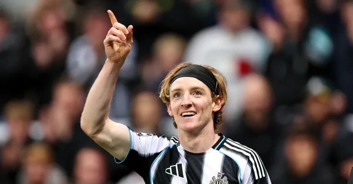 Player celebrating with raised finger at stadium