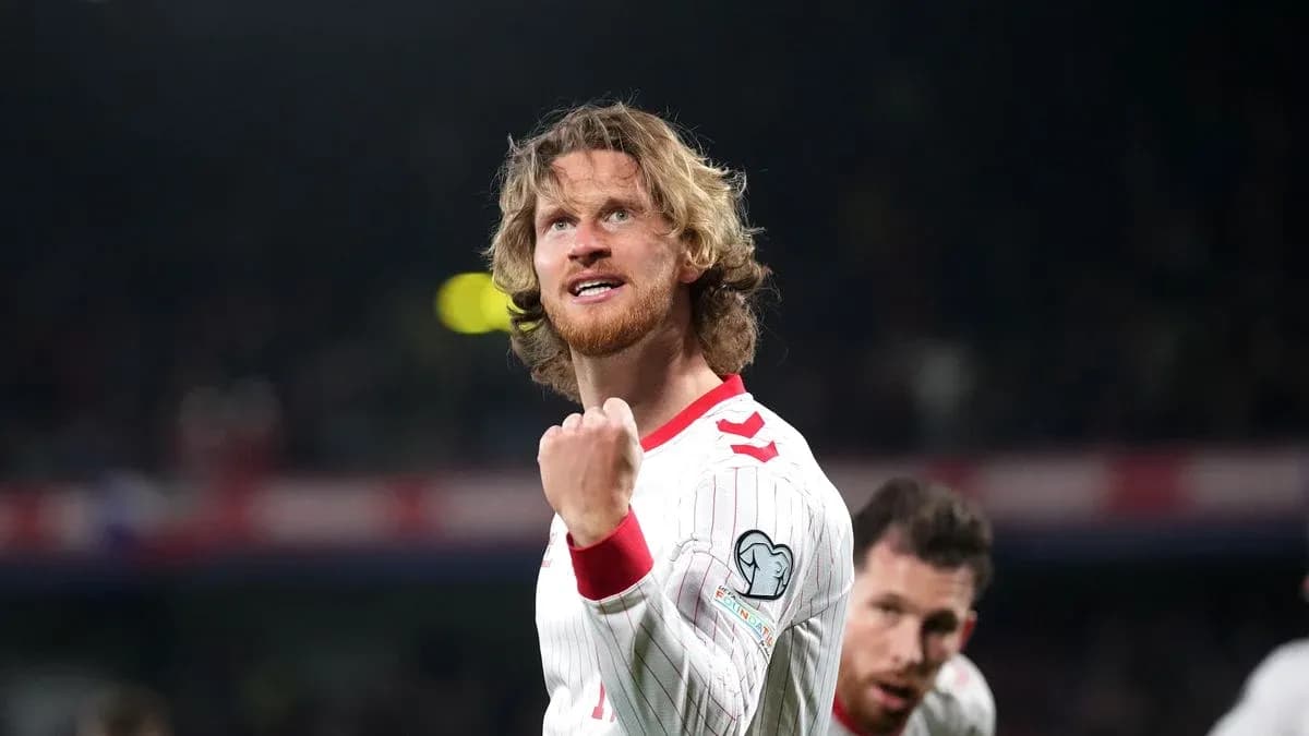 Player celebrating during a football match