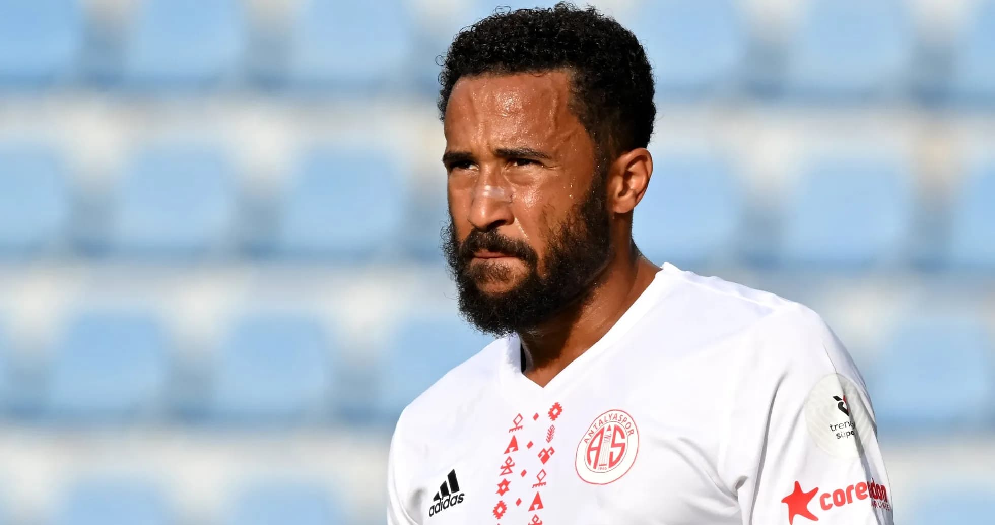 Player in white jersey during match