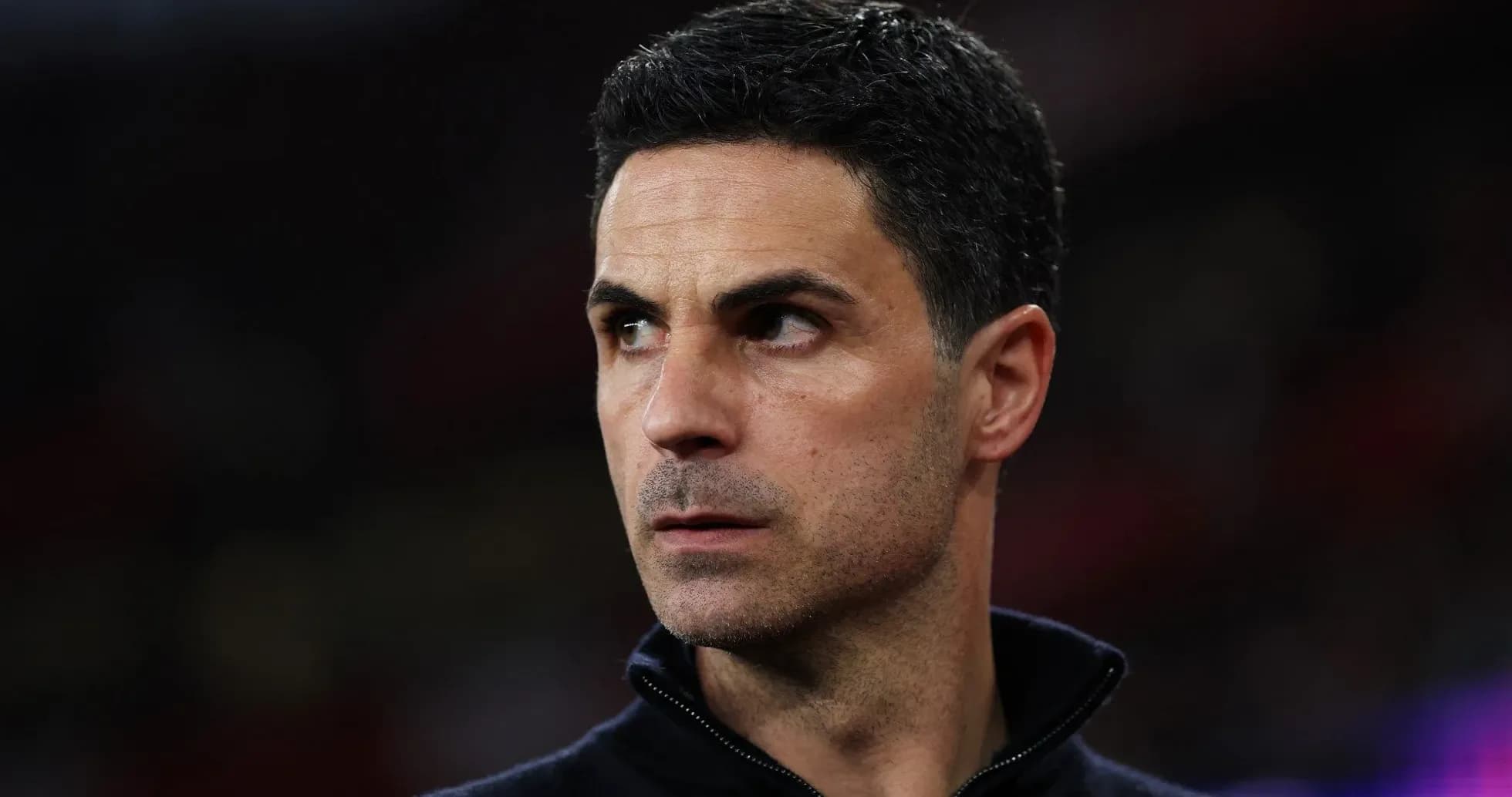 Coach looking focused before the match
