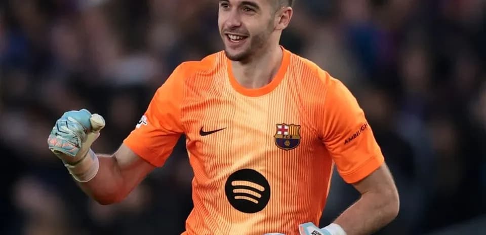 Goalkeeper celebrating during a match