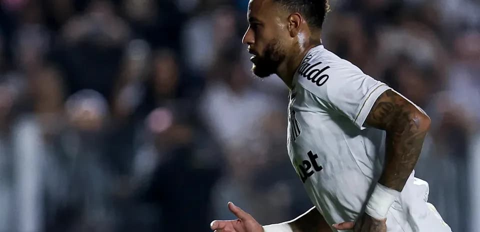 Neymar running on the field during a match