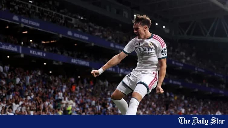 Player celebrating goal during match at stadium