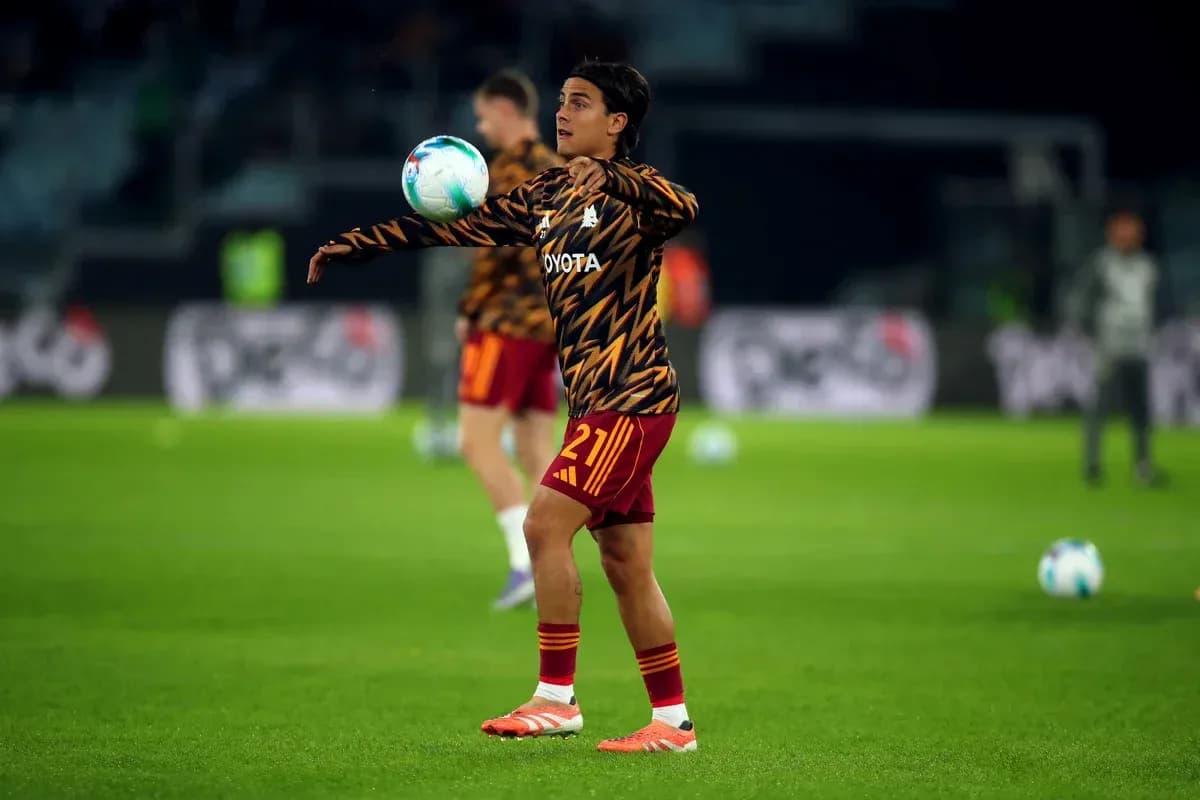 Player warming up and juggling ball during training