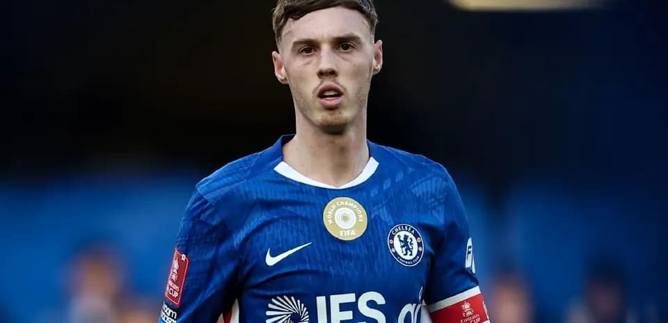 Player in blue Chelsea kit during match