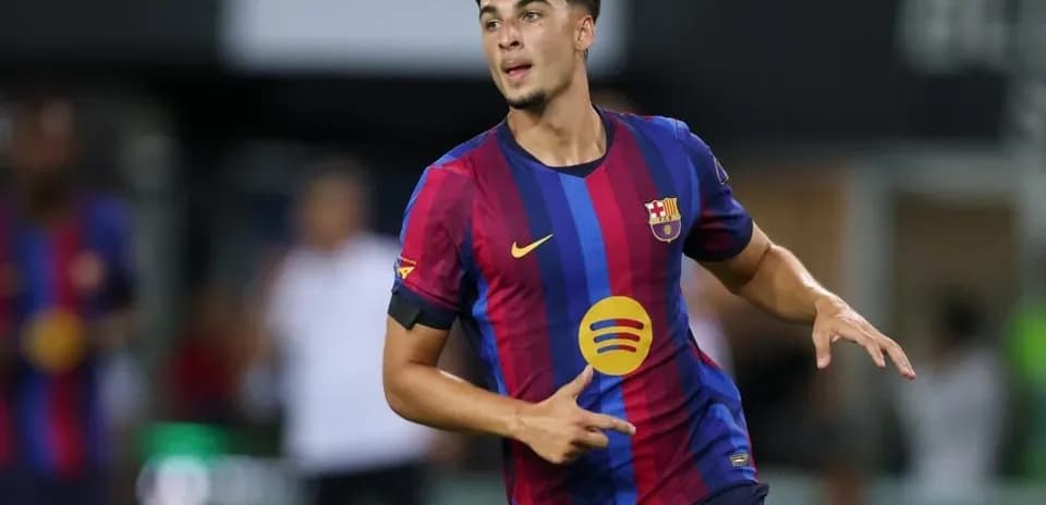 Barcelona player celebrating during a match