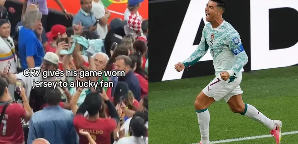 Cristiano Ronaldo celebrating a goal during match
