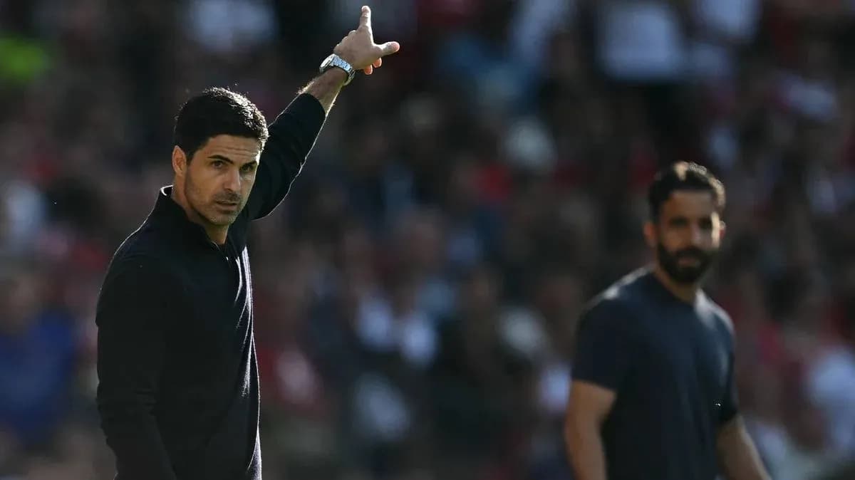 Manager gesturing during match with assistant coach