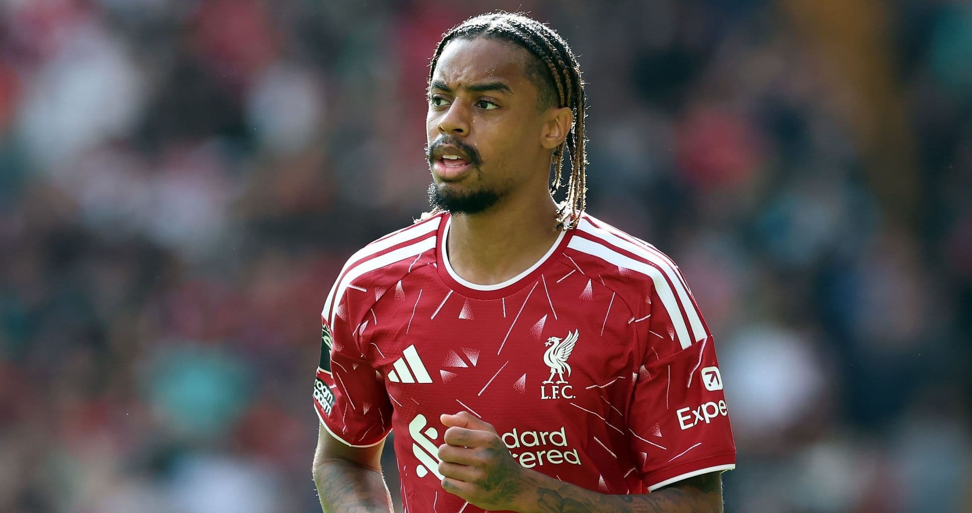 Player in Liverpool kit during match action