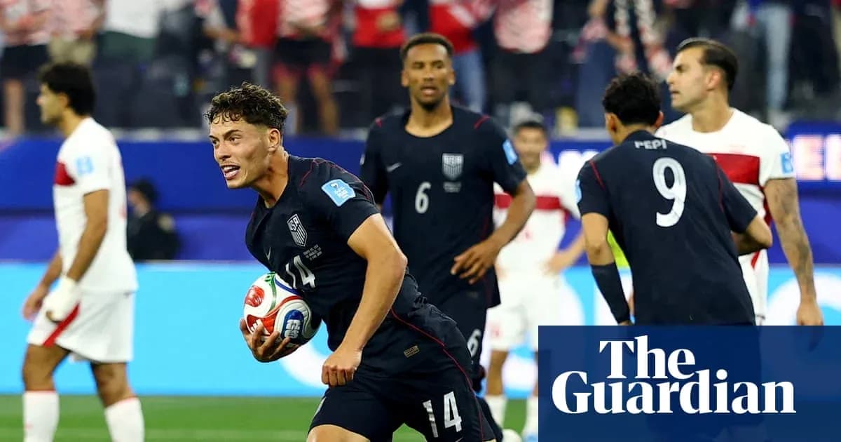 USA player celebrating after scoring a goal