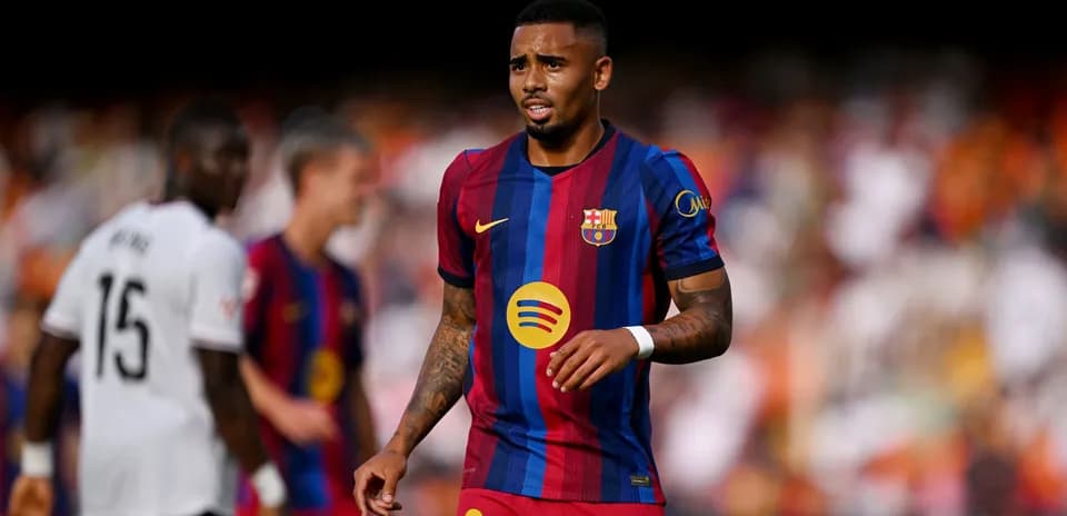 Barcelona player in action during a match