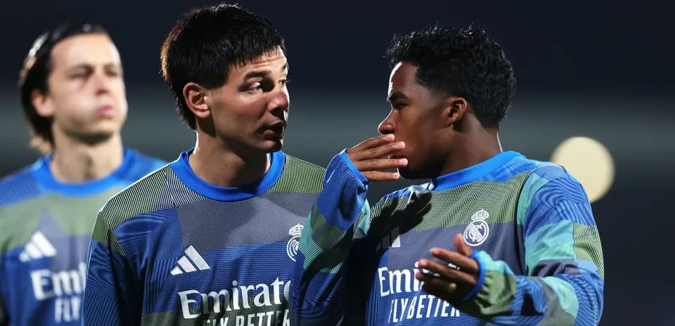 Two players conversing during training session
