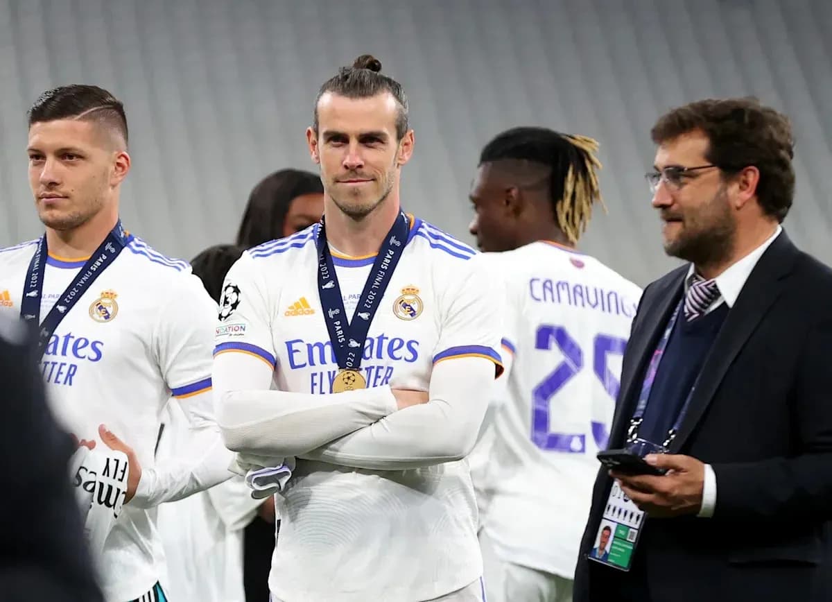 Real Madrid players with medals after match
