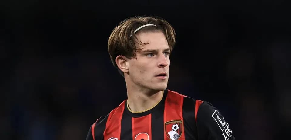 Player in AFC Bournemouth kit during match