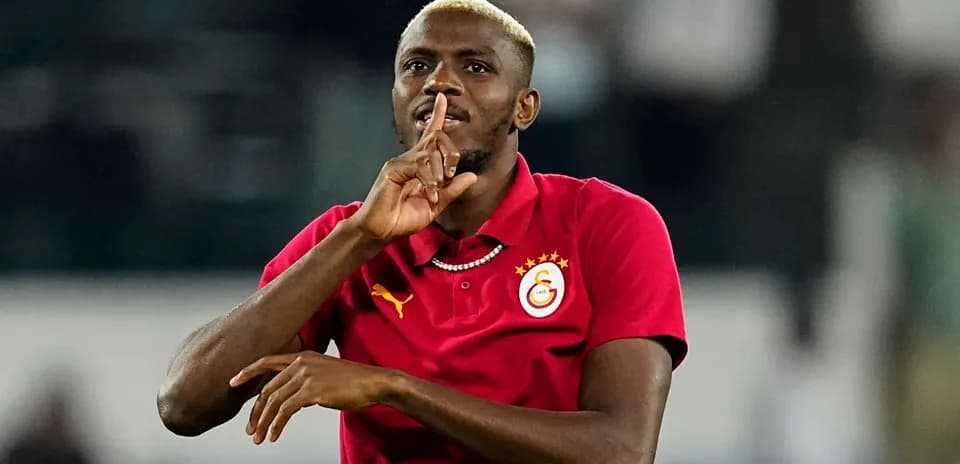 Player making a shushing gesture during match