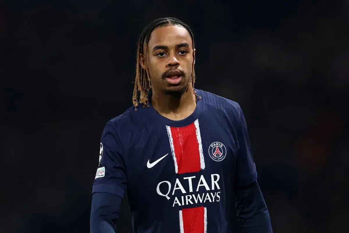 Player in PSG jersey during a match