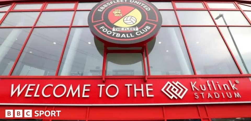Entrance of Ebbsfleet United's Kuflink Stadium