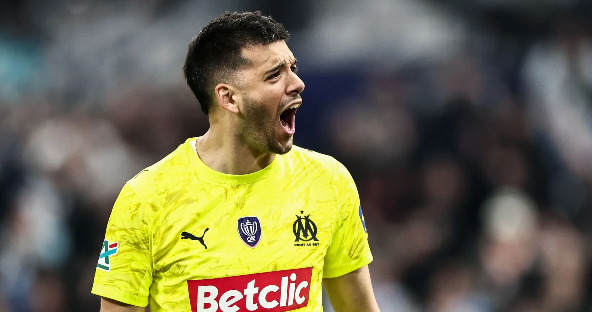 Goalkeeper celebrating during a match
