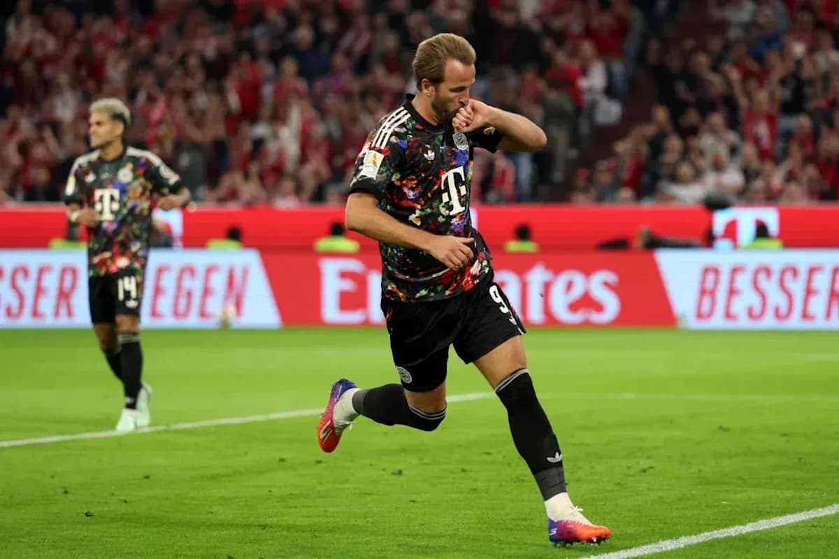 Player celebrating after scoring a goal during match