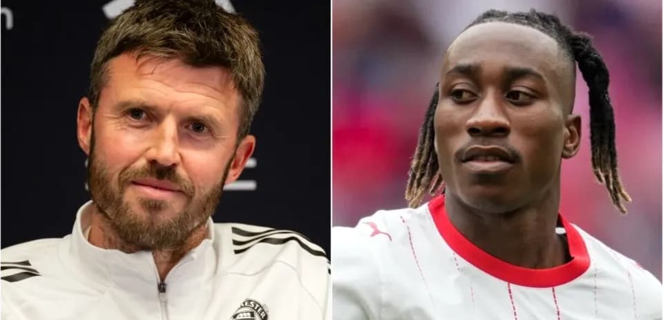 Split image of football manager and player during event