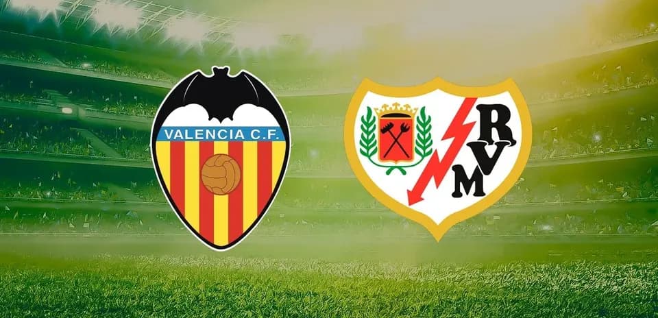 Valencia and Rayo Vallecano club logos