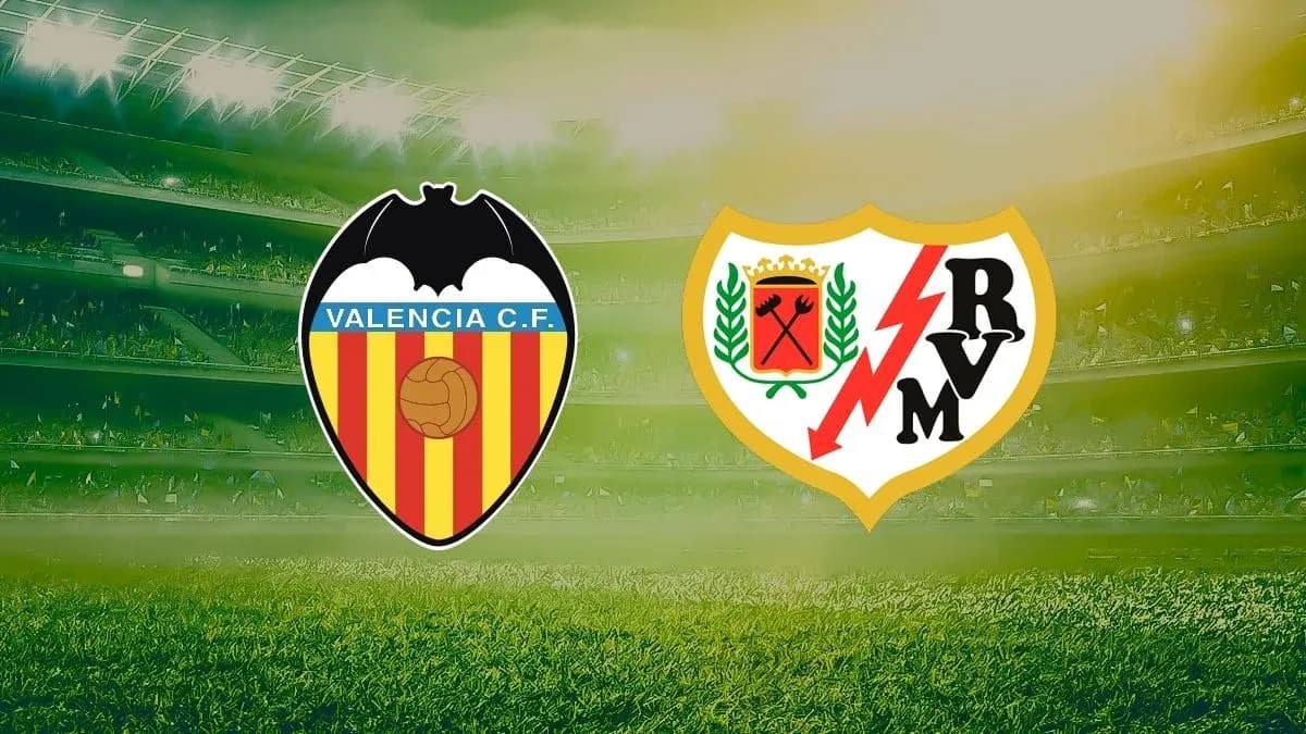 Valencia and Rayo Vallecano club logos